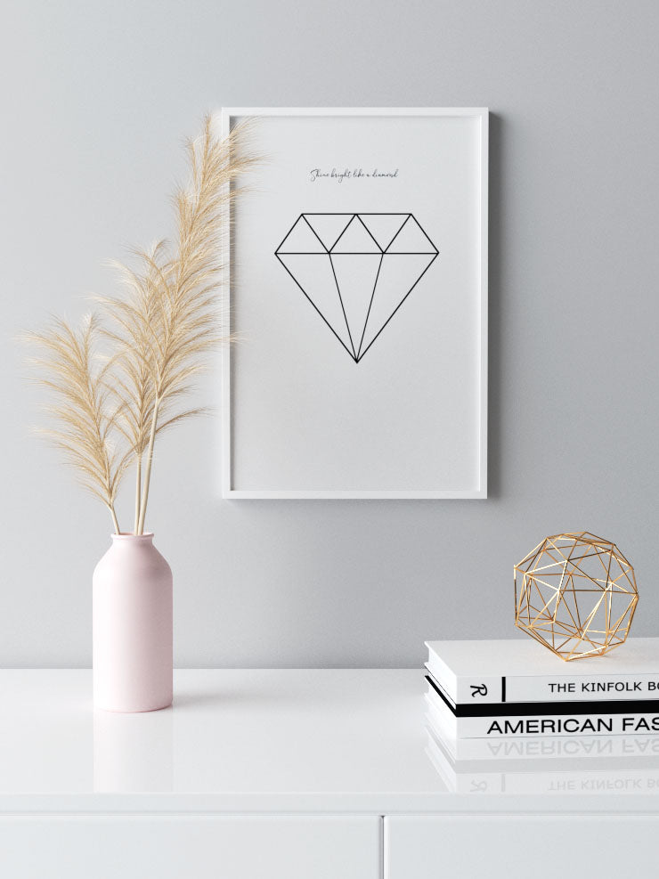 Shine Like A Diamond - Art Print Ürün ikincil görseli