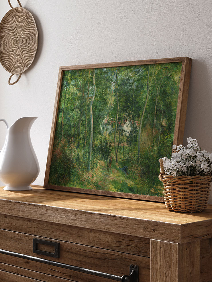Pissarro Edge of the Woods - Art Print Ürün ikincil görseli