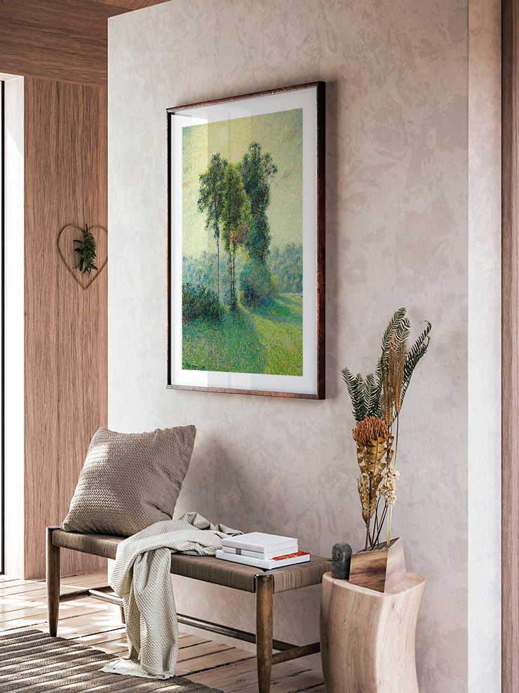 Pissarro Landscape at Saint-Charles - Art Print Ürün ikincil görseli