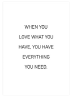 When You Love - Art Print