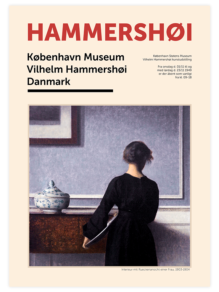 Hammershoi Afiş - Art Print