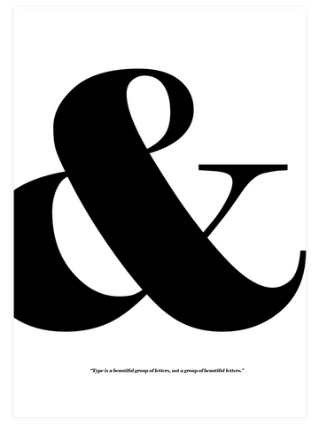 & İşareti - Art Print