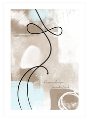 Abstract Lines N7 Poster - Giclée Baskı