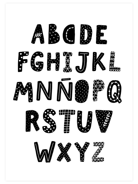 Alfabe N3 - Art Print