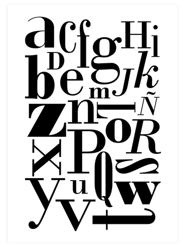 Alfabe - Art Print