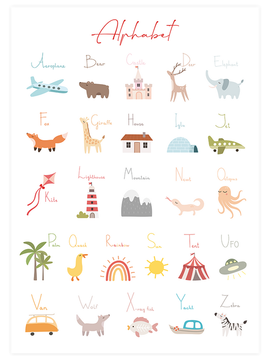 Alphabet - Art Print