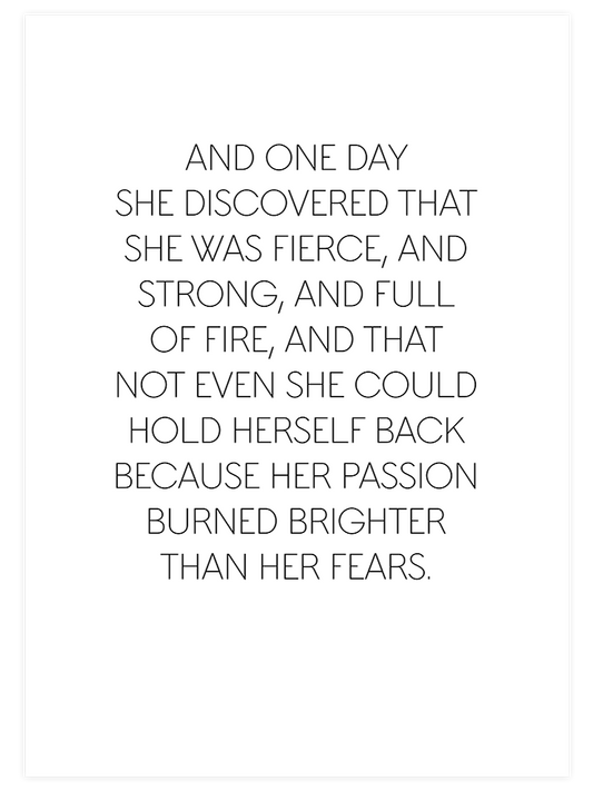And One Day - Art Print