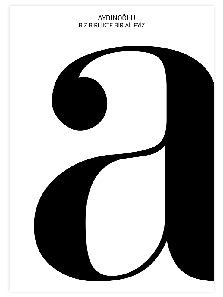 Harf Kişiye Özel - Art Print Ürün ana görseli