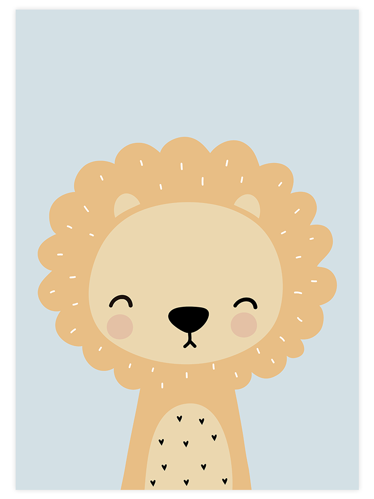 Aslan Resmi - Art Print Ürün ana görseli