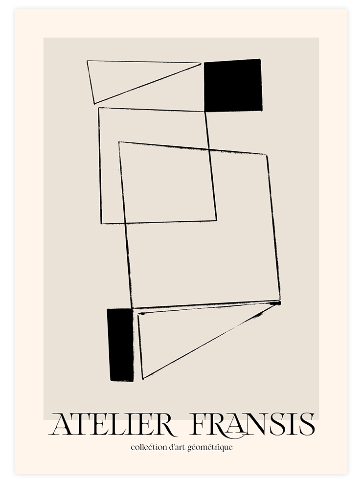 Atelier D'art N3 - Art Print Sanatsal Poster