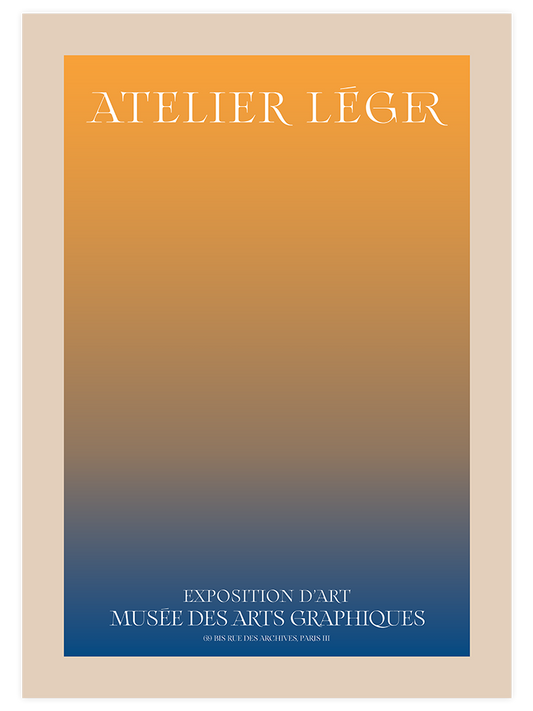 Atelier Leger Exposition D'art Poster - Giclée Baskı