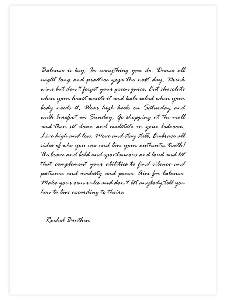 Balance Is The Key - Art Print