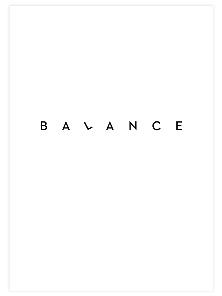 Balance - Art Print  Poster