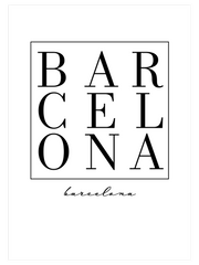 Barcelona Poster - Giclée Baskı