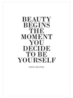 Beauty Coco Chanel - Art Print
