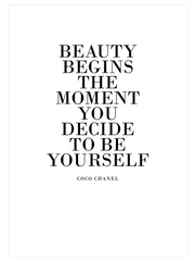 Beauty Coco Chanel - Art Print
