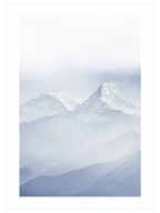 Beyaz Dağlar - Art Print