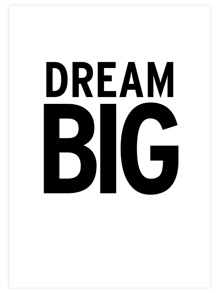 Big Dream - Art Print Çocuk Odası Poster