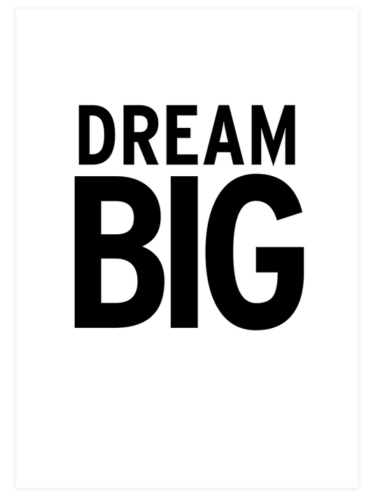 Big Dream Poster - Giclée Baskı