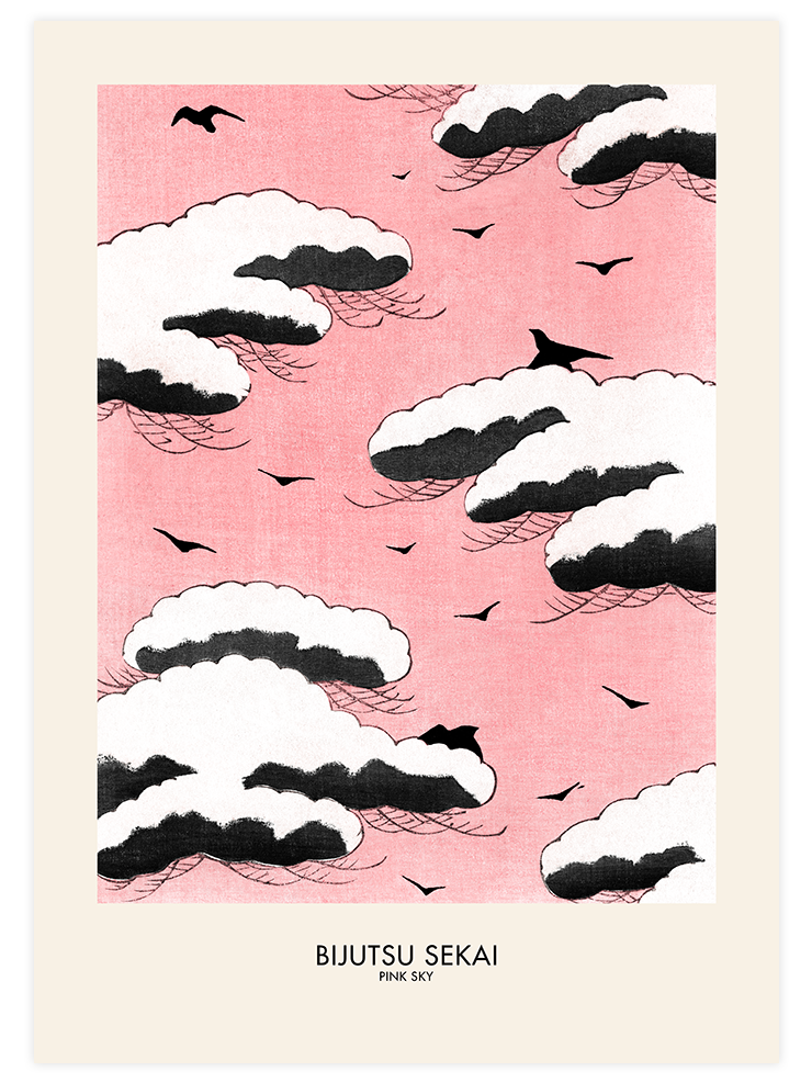 Bijutsu Sekai Pink Sky - Art Print