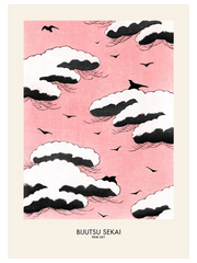 Bijutsu Sekai Pink Sky Poster - Giclée Baskı
