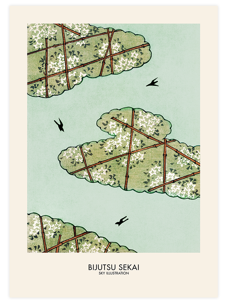Bijutsu Sekai Sky Illustration - Art Print Ürün ana görseli