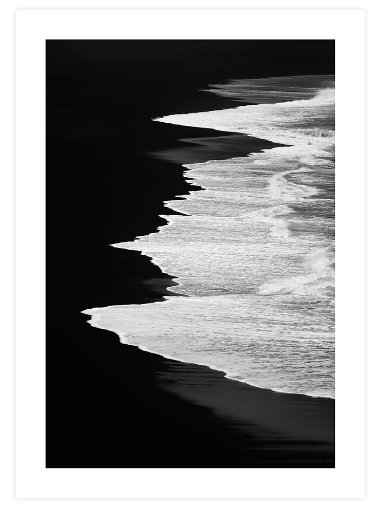 Black Beach - Art Print