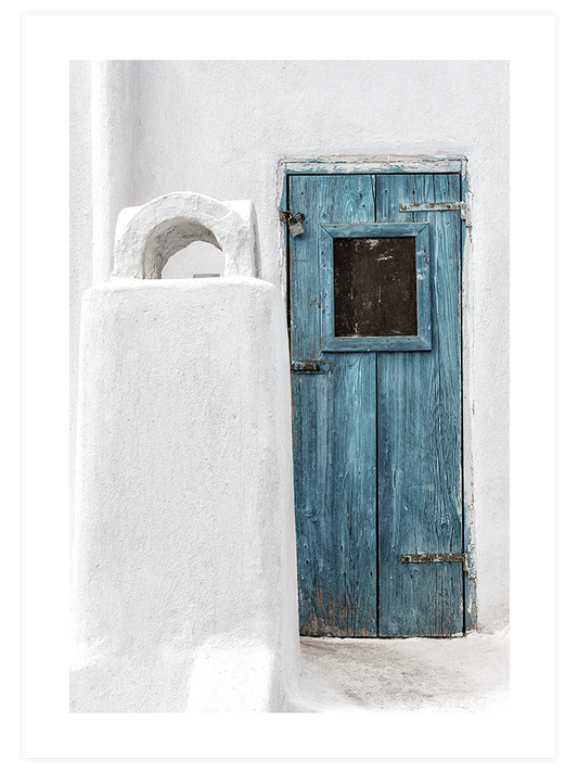 Blue Door Poster - Giclée Baskı