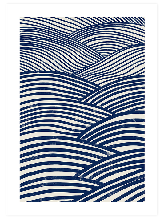 Blue Waves - Art Print