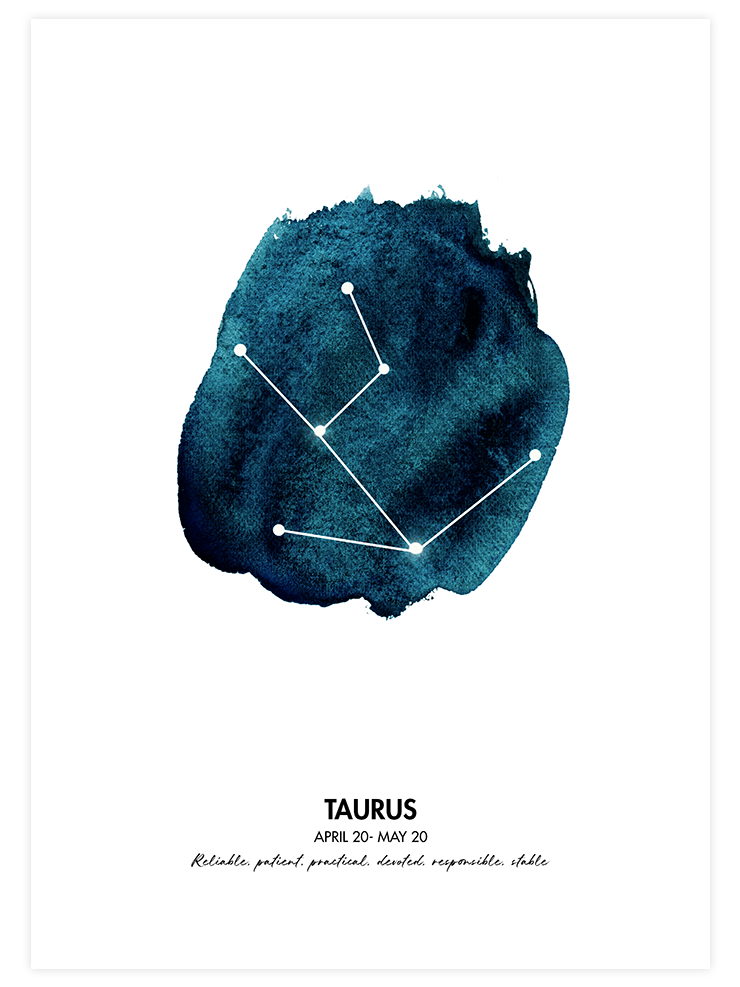 Boğa Burcu - Art Print Ürün ana görseli
