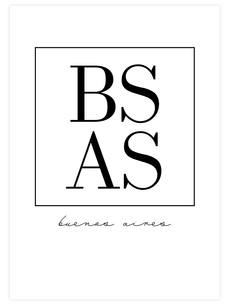 Bs As Buenos Ai̇res - Art Print