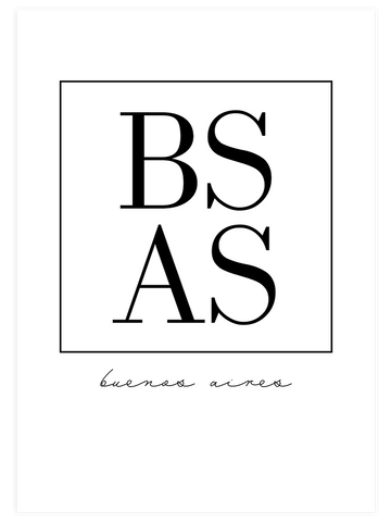 Bs As Buenos Ai̇res - Art Print