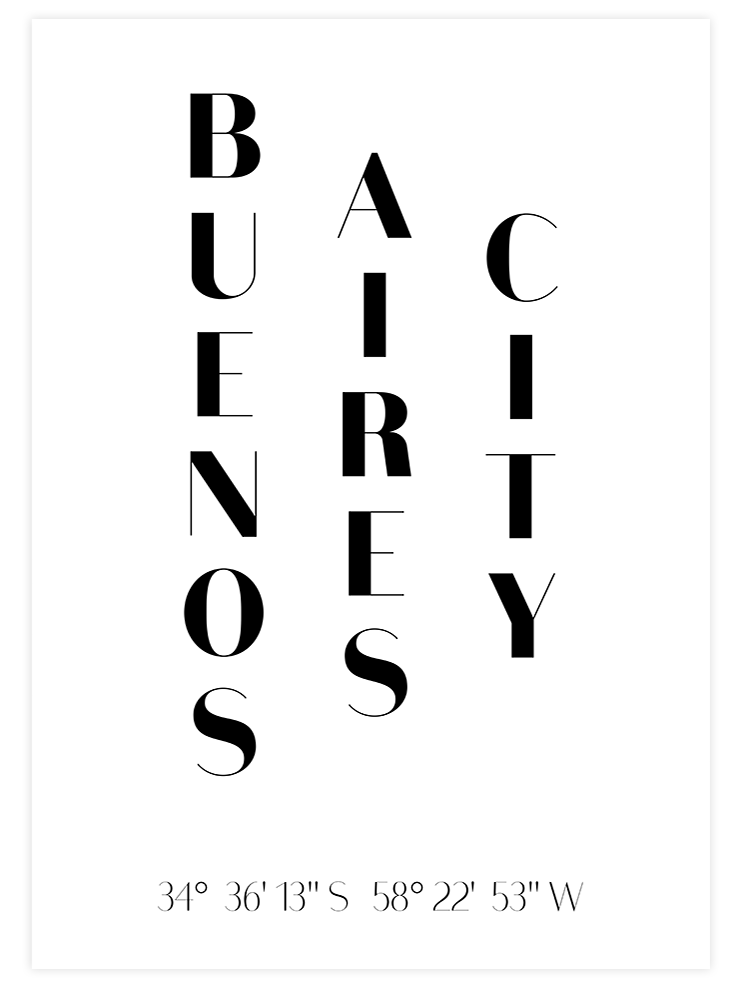 Buenos Aires City - Art Print  Poster