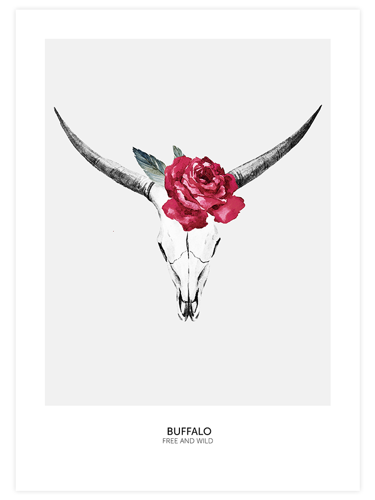 Bufflonne Coquette N1 - Art Print Ürün ana görseli