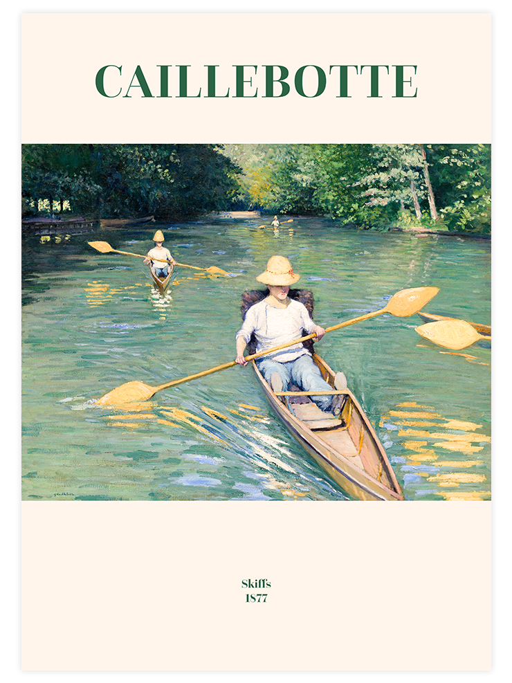 Caillebotte Skiffs - Art Print