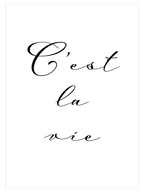 C'est La Vie - Art Print