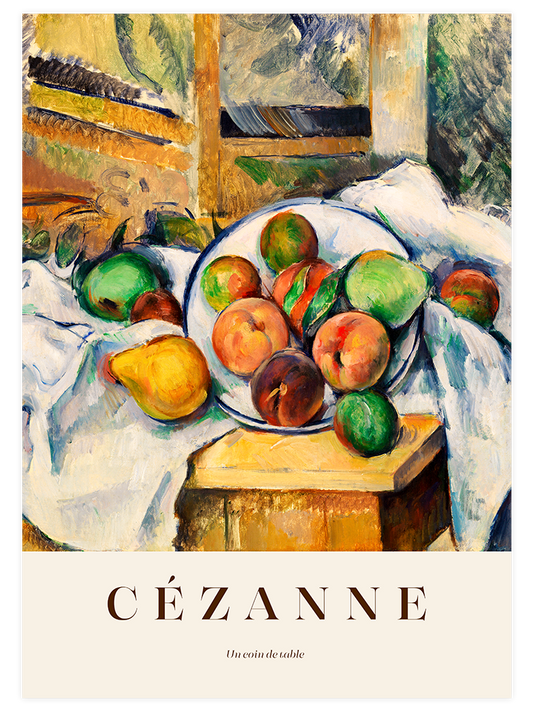 Cezanne A Table Corner Poster - Giclée Baskı