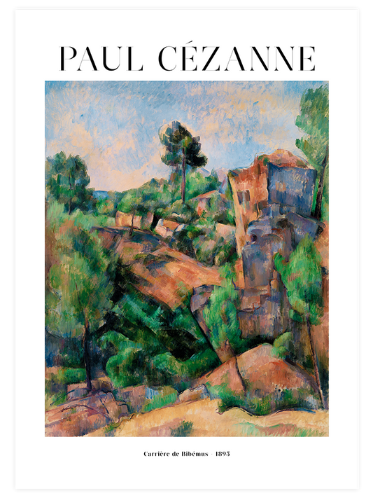 Cezanne Bibemus Quarry - Fine Art Poster