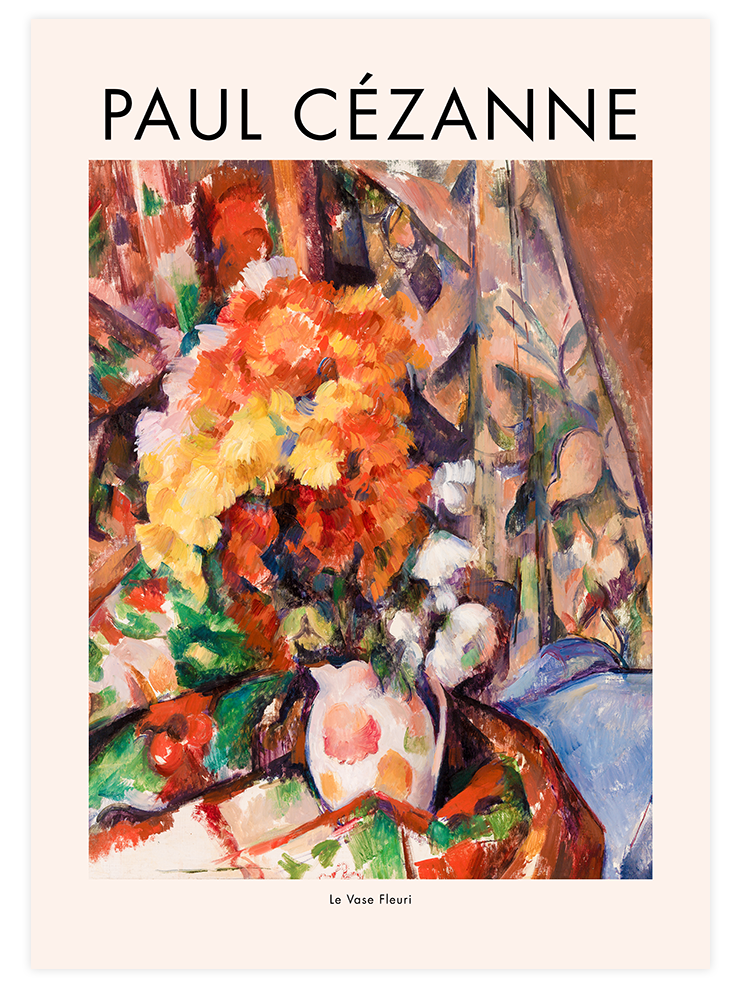 Cezanne The Flowered Vase - Art Print