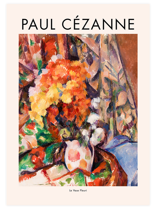 Cezanne The Flowered Vase - Art Print