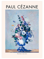 Cezanne Flowers In A Rococo Vase - Art Print