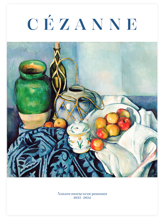 Cezanne Nature Morte With Apples - Art Print