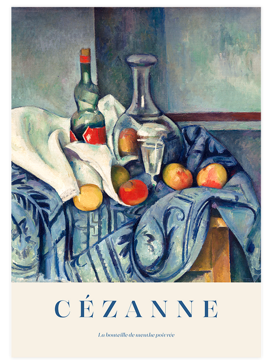Cezanne The Peppermint Bottle Poster - Giclée Baskı