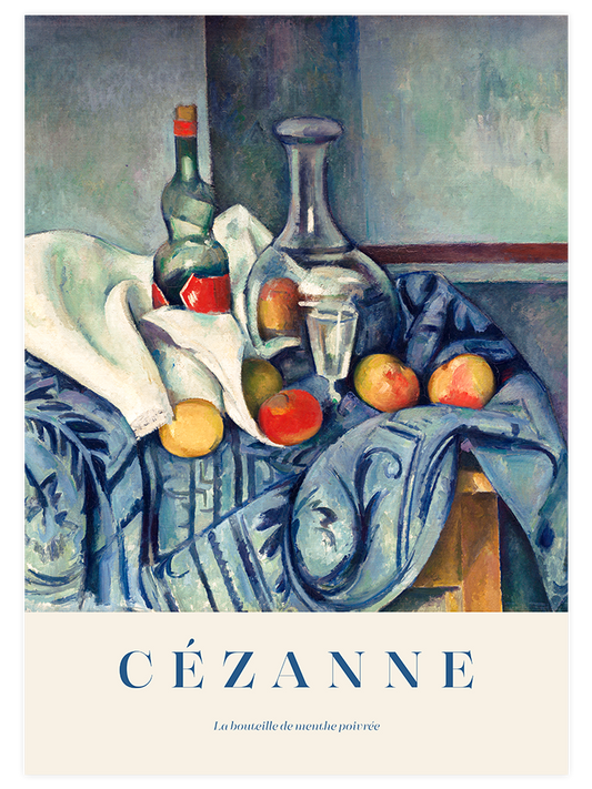 Cezanne The Peppermint Bottle - Art Print