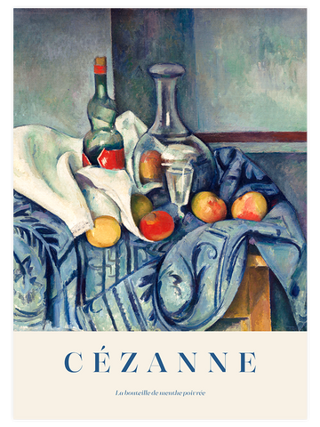 Cezanne The Peppermint Bottle - Art Print