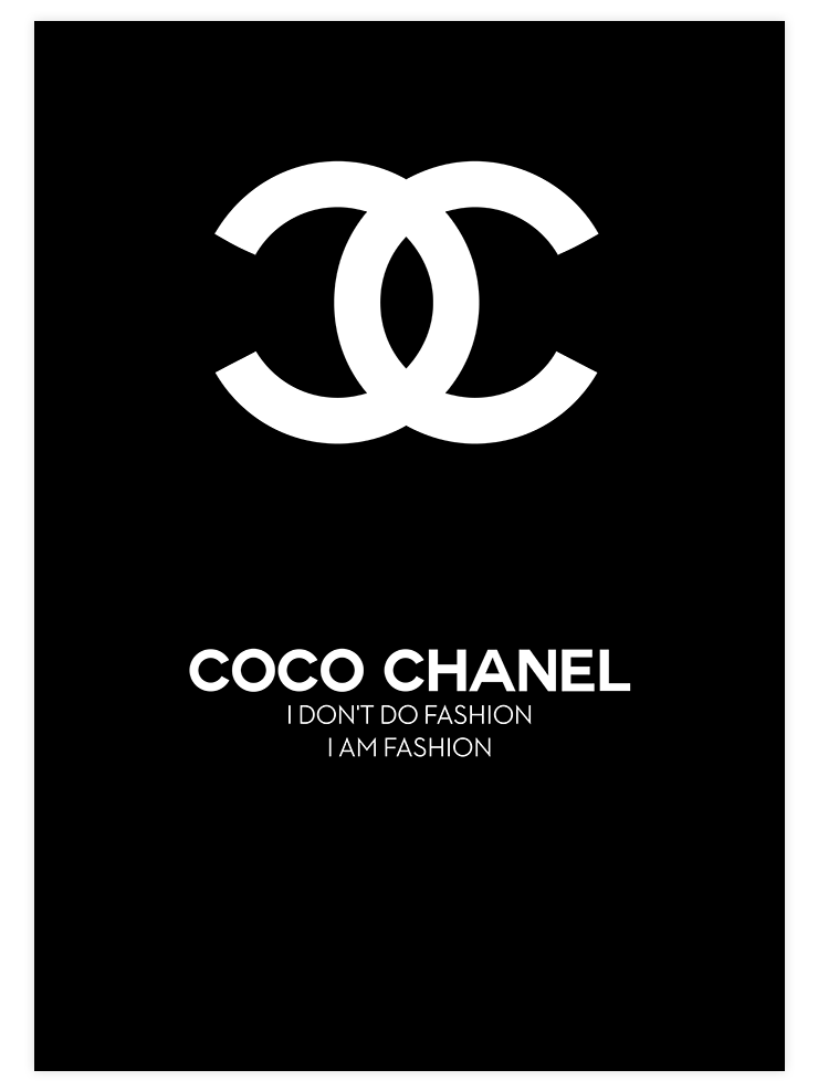 Coco Chanel Fashion N2 - Art Print  Poster