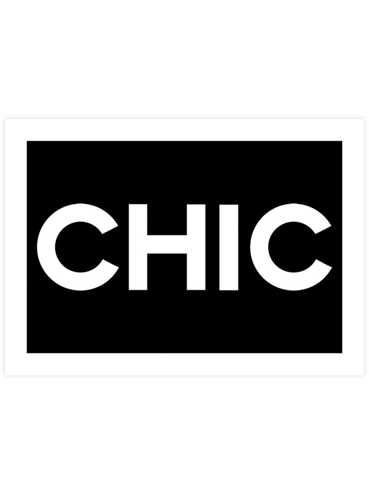 Chic - Art Print  Poster
