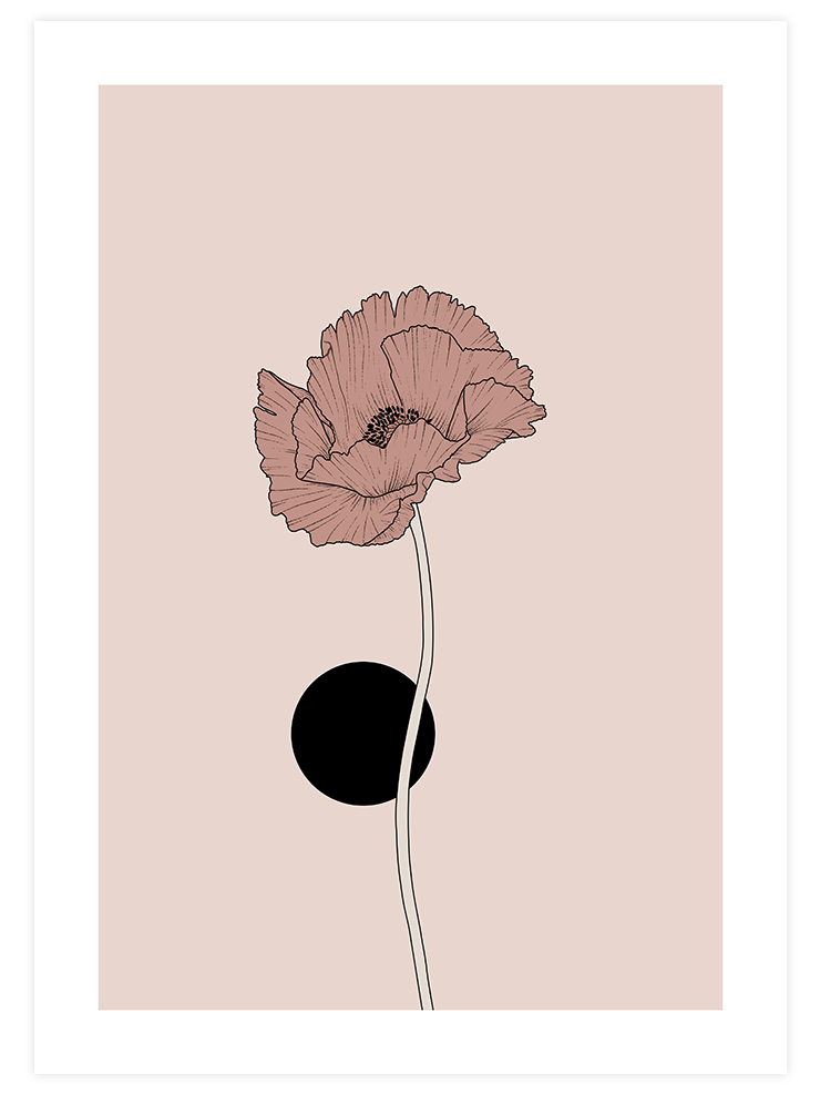 Çiçek N2 - Art Print Sanatsal Poster