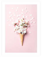 Çiçekli Dondurma - Art Print