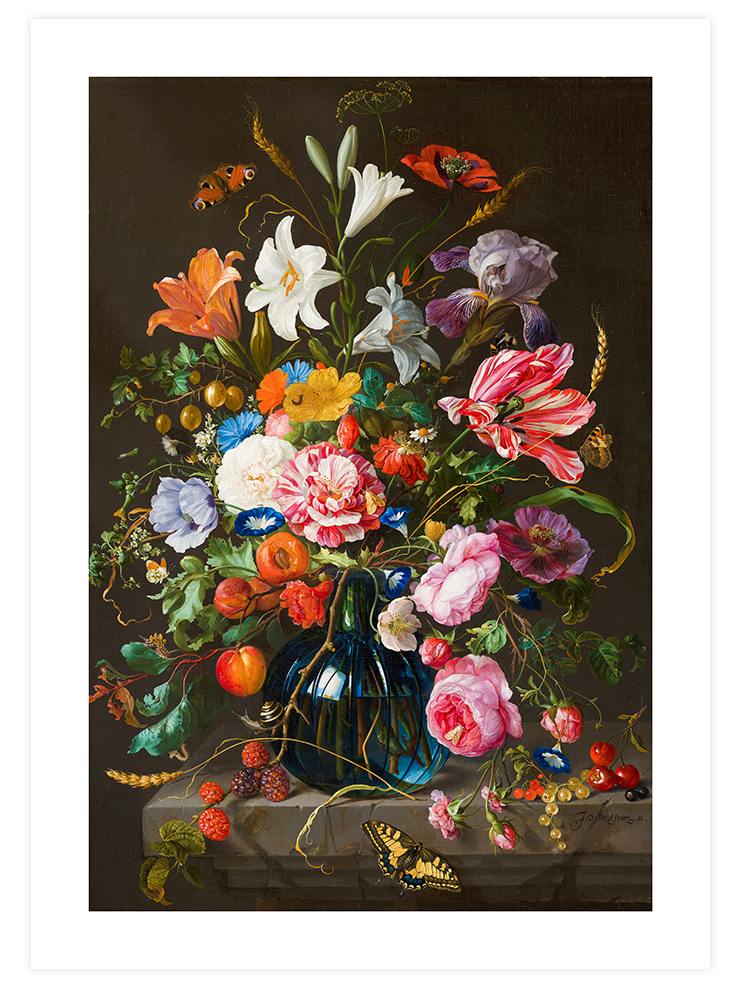 Çiçekli Vazo - Art Print Ürün ana görseli